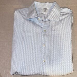 Brooks Brothers Light Blue Patterned Dress Shirt